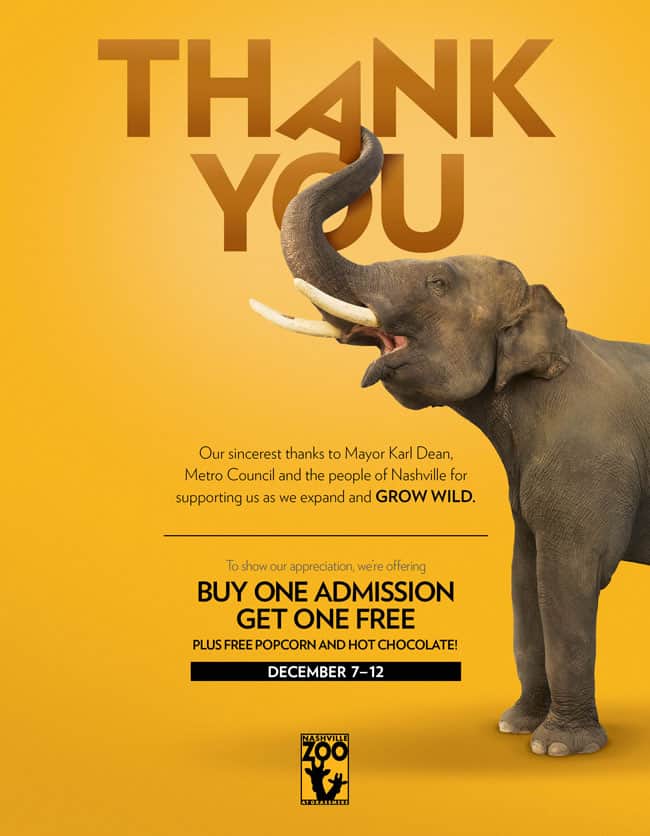 Nashville Zoo Deal: Buy One Get One Free | Sami Cone | Nashville