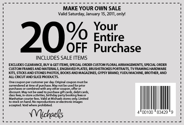 Michaels Coupon & Daily Deal for April 8