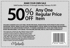 Michaels President's Day Coupons!