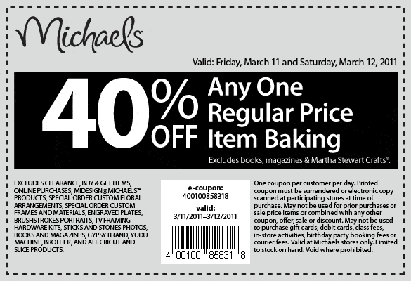 Michaels Coupon & Daily Deal for April 8