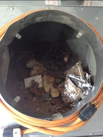 A closer look at what came out of our ducts!