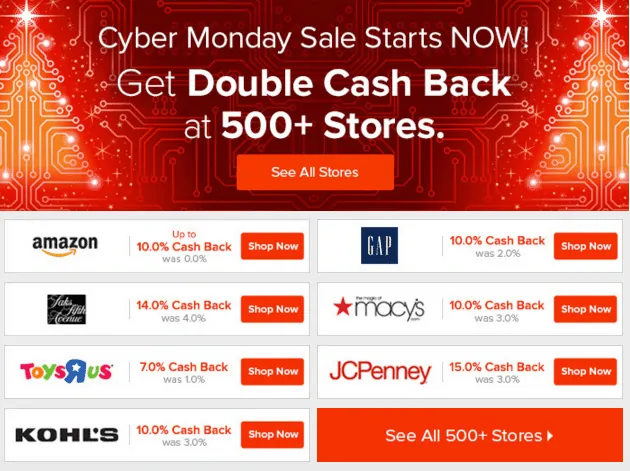 ebates Cyber Monday