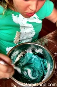 how to make goo color swirl