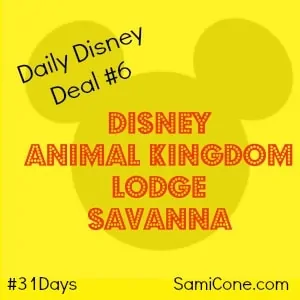 disney animal kingdom lodge savanna daily disney deal day 6