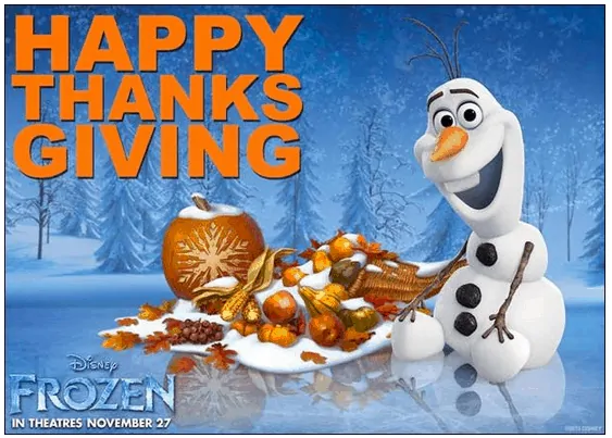 disney frozen movie Thanksgiving