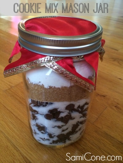 Cookie Mix Mason Jar gift