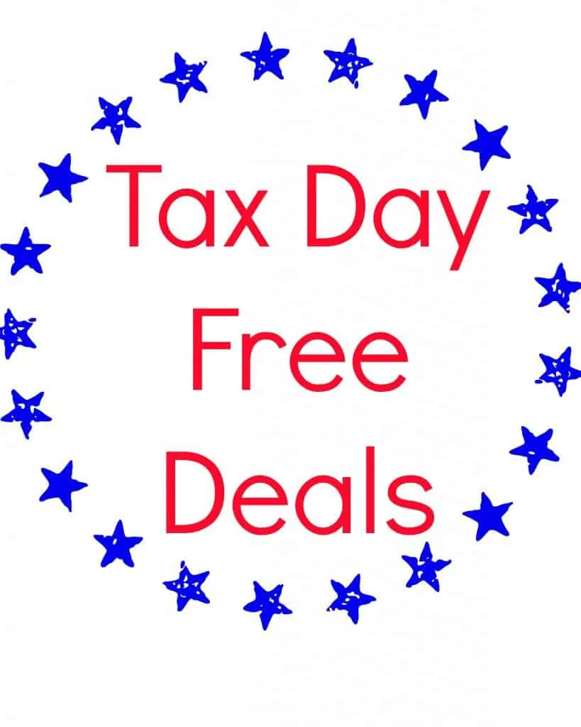 tax day free deals 2014