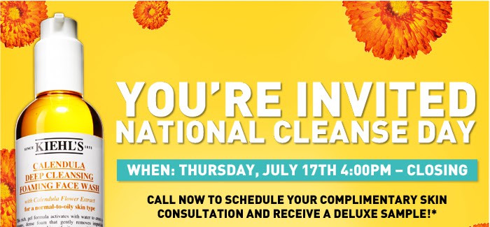 Kiehl's National Cleanse Day July 17, 2014