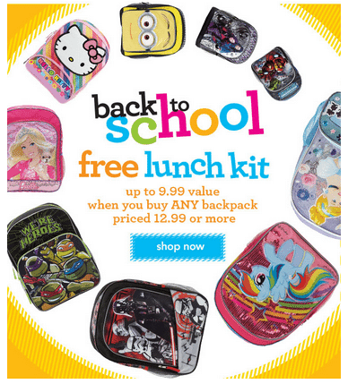 Toys R Us Free Lunch Kit
