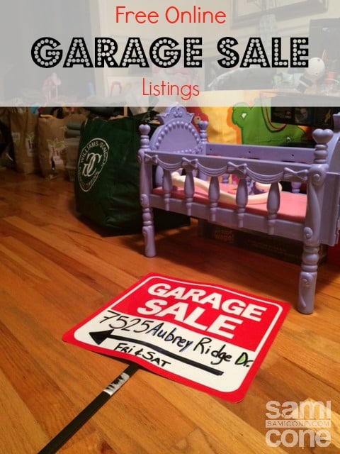 free online garage sale listings