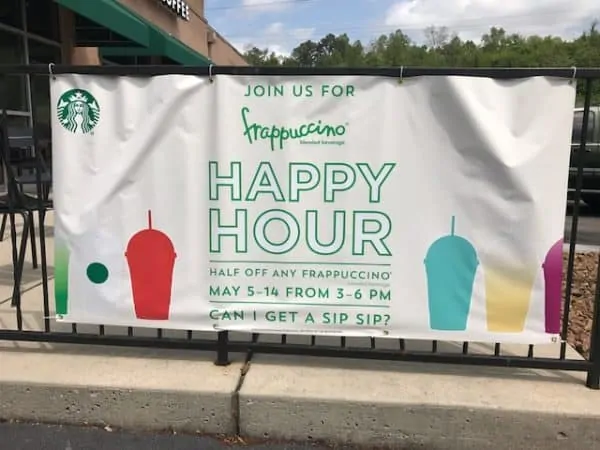 Happy Hour at Starbucks: Half Off Frappuccinos