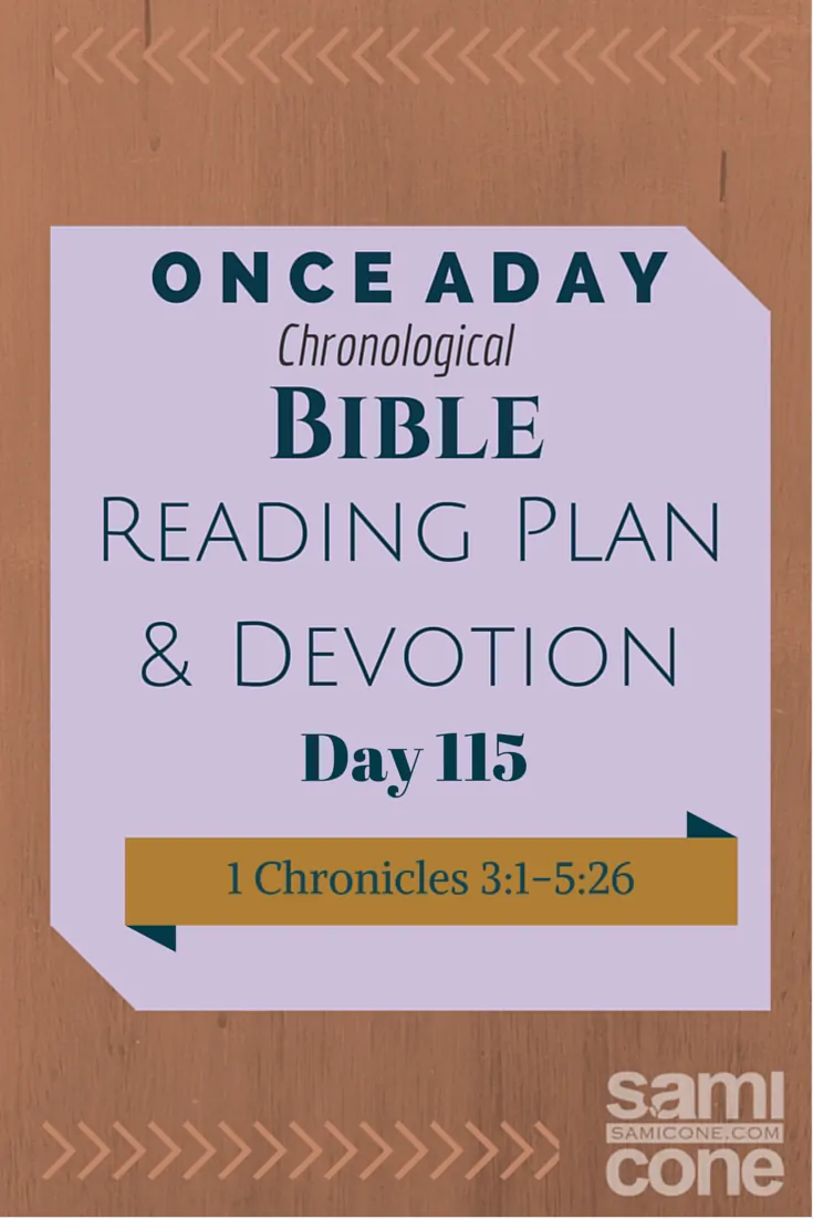 Once A Day Bible Reading Plan & Devotion Day 115