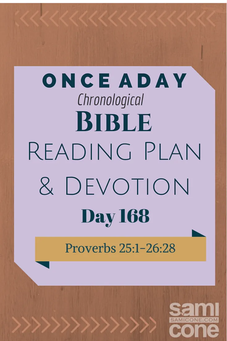 Once A Day Bible Reading Plan & Devotion Day 168