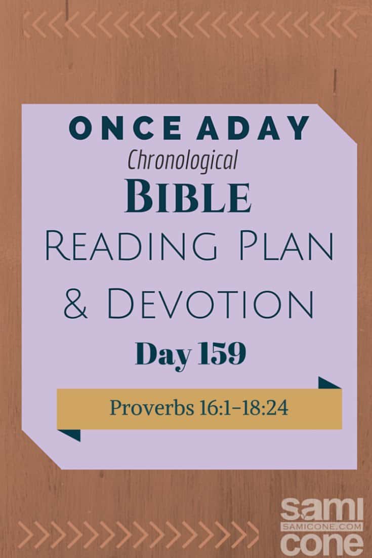 Once A Day Bible Reading Plan & Devotion Day 159