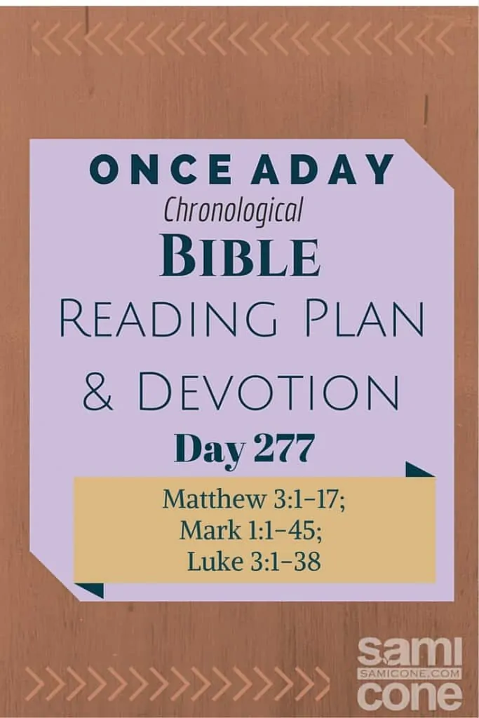 Once A Day Bible Reading Plan & Devotion Day 277