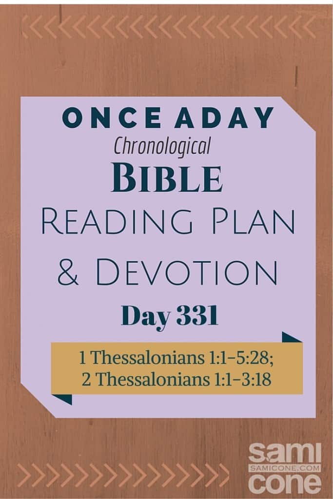 Once A Day Bible Reading Plan & Devotion Day 331