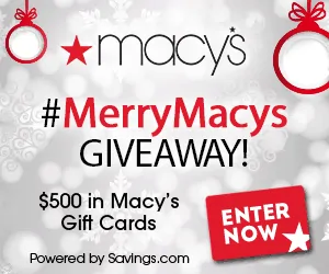 Macys Giveaway 10 Win a $50 Giftcard! #MerryMacys