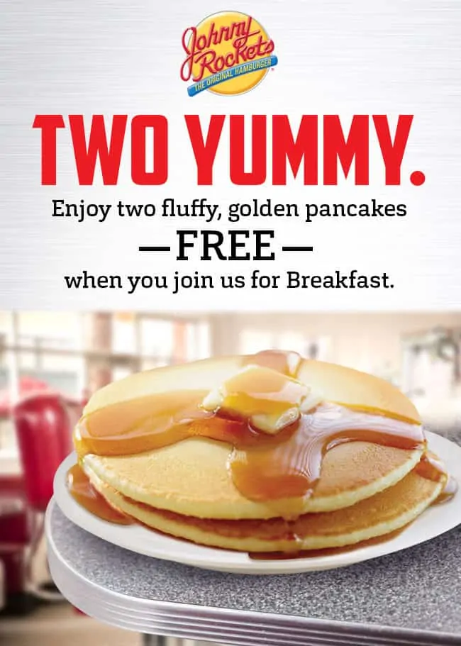 Free Johnny Rockets Pancakes