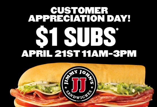 Jimmy Johns Customer Appreciation Day