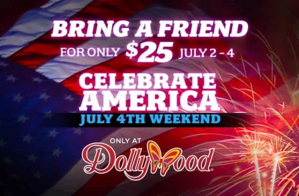 Dollywood Ticket Sale for 4th of July