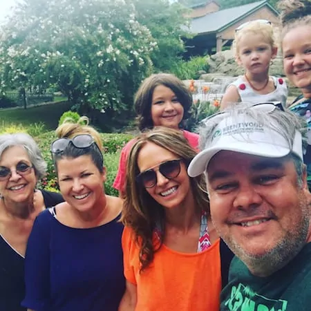 Dollywood's Splash Country retreat family selfie
