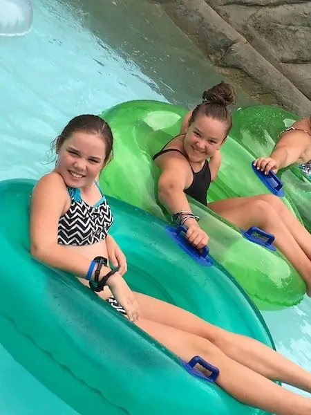 Dollywood's Splash Country kariss and carly lazy river