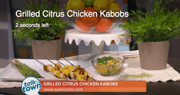 Talk of the Town August 2016 Citrus Chicken Kabobs