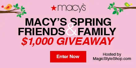 Macys Giveaway- 20 Win a $50 Giftcard! #MacysSpringFF Giveaway