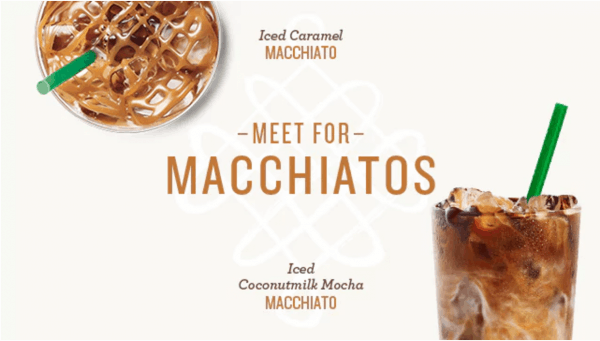 Starbucks Machiatto Drinks BOGO August 3-7, 2017