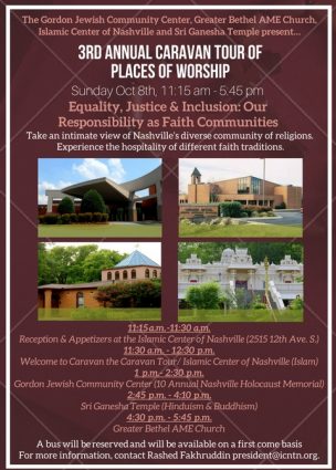 3rd Annual Caravan Tour of Places of Worship