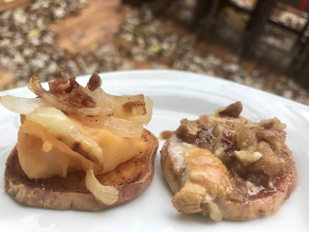 Sweet & Savory Sweet Potato Bites Recipe ALDI Friendsgiving Sami Cone