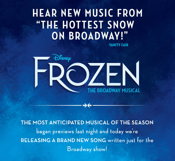 New Disney Frozen Musical Song (& 4 Top Frozen Ticket Tips)