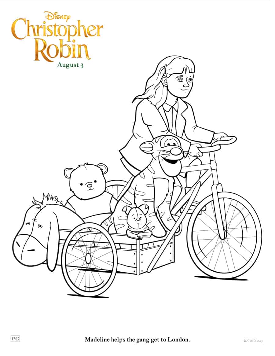 Disney's Christopher Robin Free Coloring Sheets