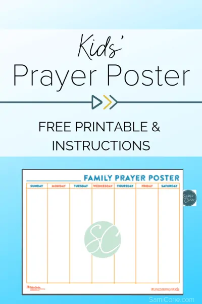 kids prayer poster printable pinterest