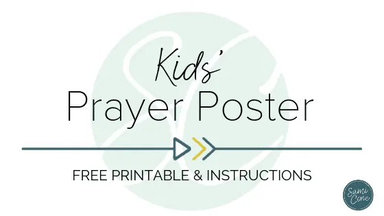 kids prayer poster printable