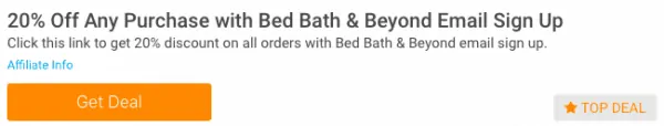 bed bath beyond email sign up