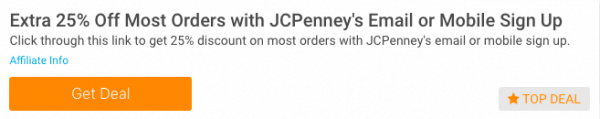 jcpenney promo code email