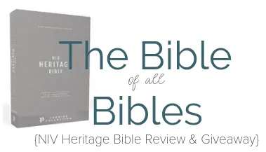 The Bible of all Bibles NIV Heritage Bible Crop