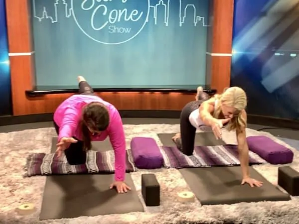 balance yoga pose with keleah anderson of abundant yoga on the sami cone show episode 5