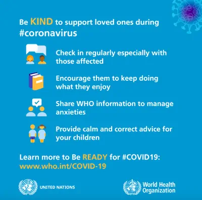 world health organization coronavirus infographic
