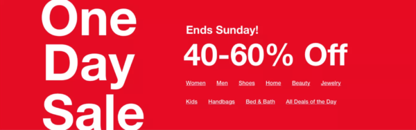 Macy's  Biggest One Day Sale Ends Tonight!