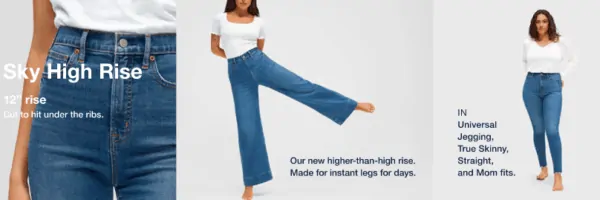 Gap Sky High Rise Jeans