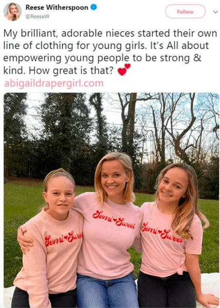 reese witherspoon nieces open abigail draper girl fashion