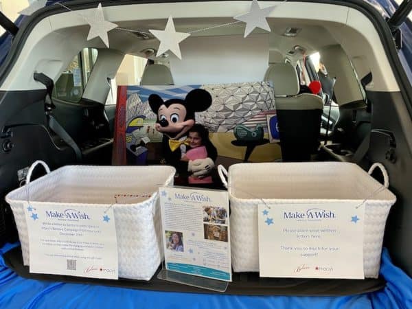 Subaru of Gallatin Make a Wish Middle TN trunk letters for Santa