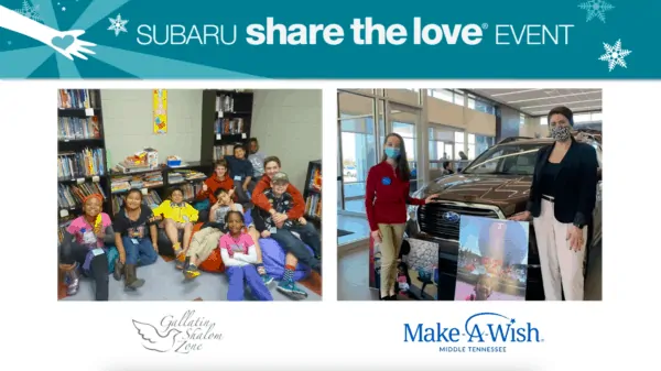 Subaru share the love event local middle Tennessee charities