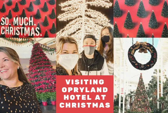 Visiting Opryland Hotel at Christmas