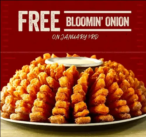 Free Bloomin Onion Outback Bowl January 2021
