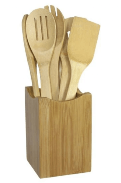 Bamboo Cooking Utensil Set 7 Piece kitchen accessories