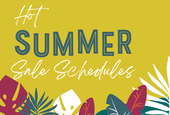 Hot Summer Sale Schedules