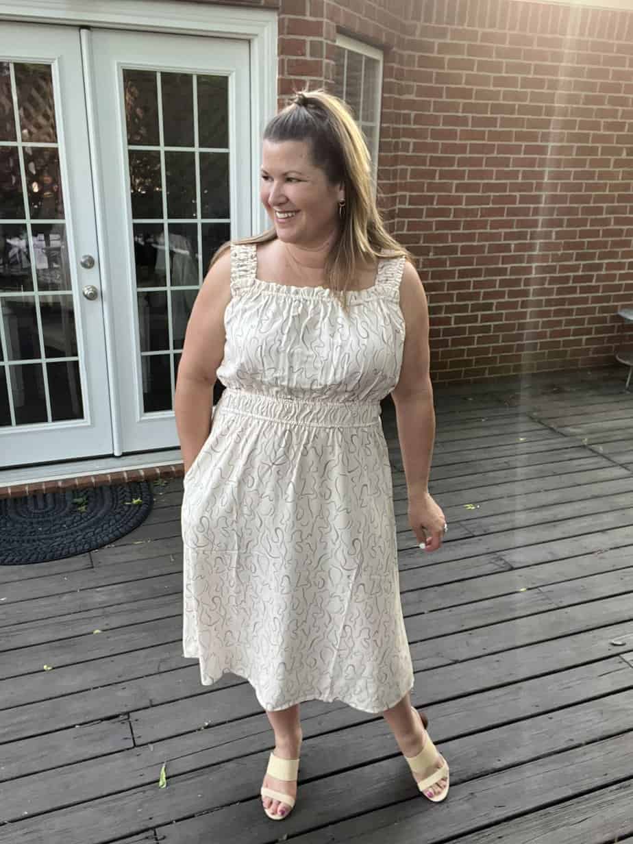 ABLE Caralyn dress try-on size